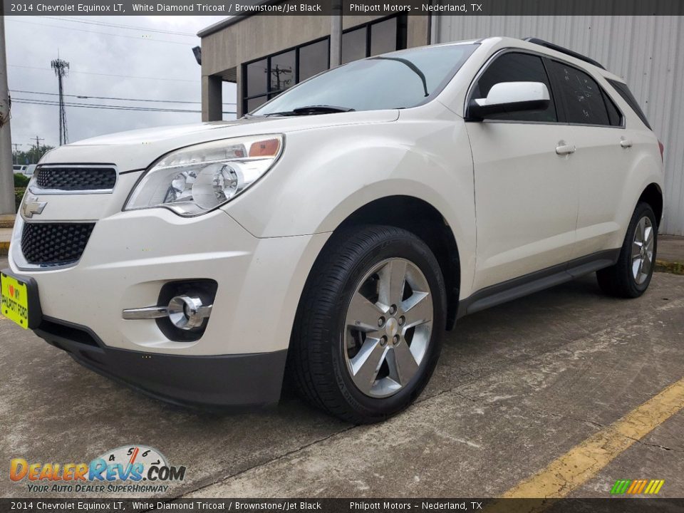 2014 Chevrolet Equinox LT White Diamond Tricoat / Brownstone/Jet Black Photo #3