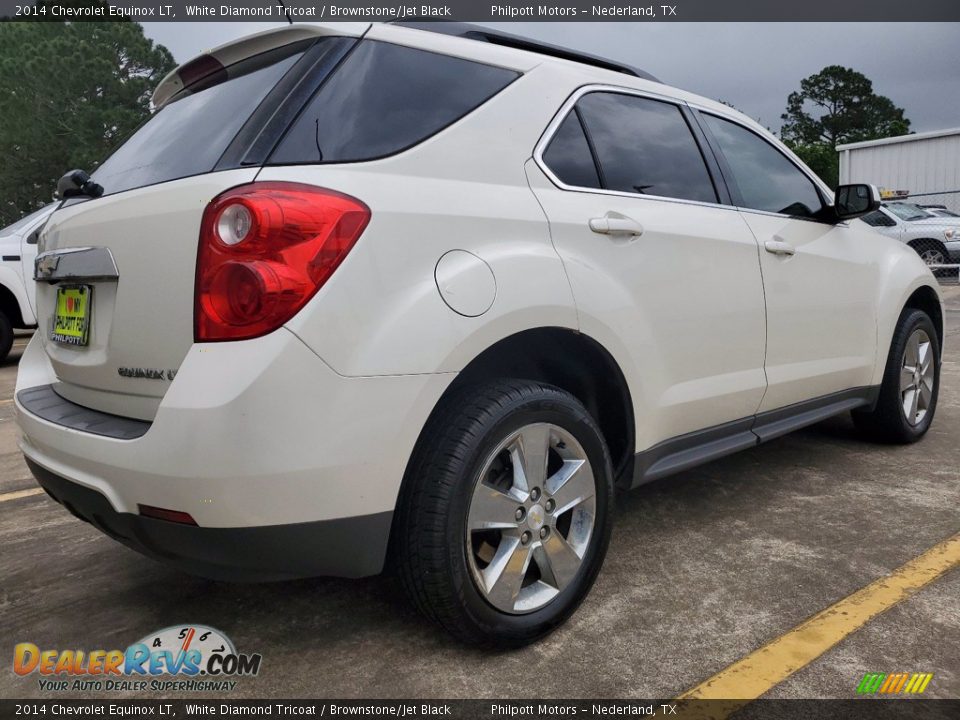 2014 Chevrolet Equinox LT White Diamond Tricoat / Brownstone/Jet Black Photo #8