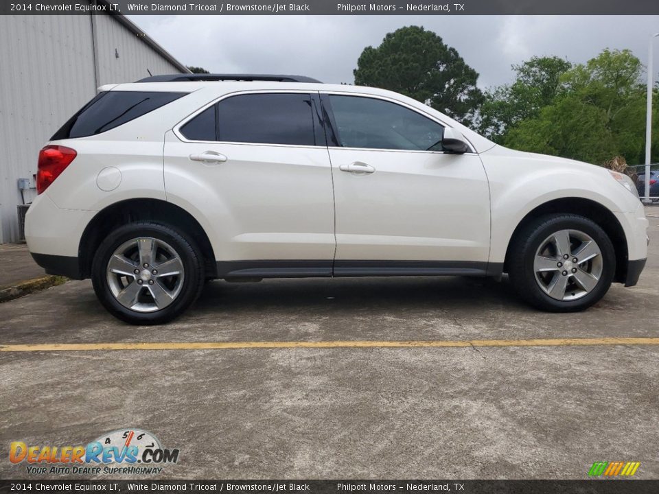 2014 Chevrolet Equinox LT White Diamond Tricoat / Brownstone/Jet Black Photo #9