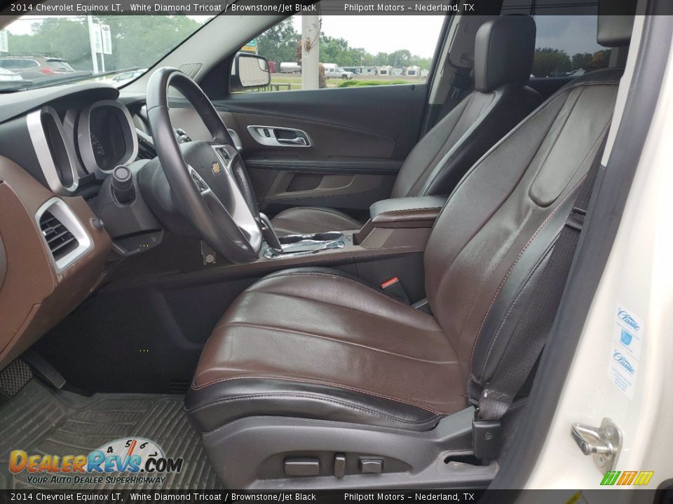 Brownstone/Jet Black Interior - 2014 Chevrolet Equinox LT Photo #11