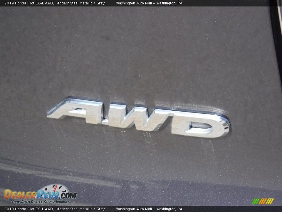 2019 Honda Pilot EX-L AWD Modern Steel Metallic / Gray Photo #9