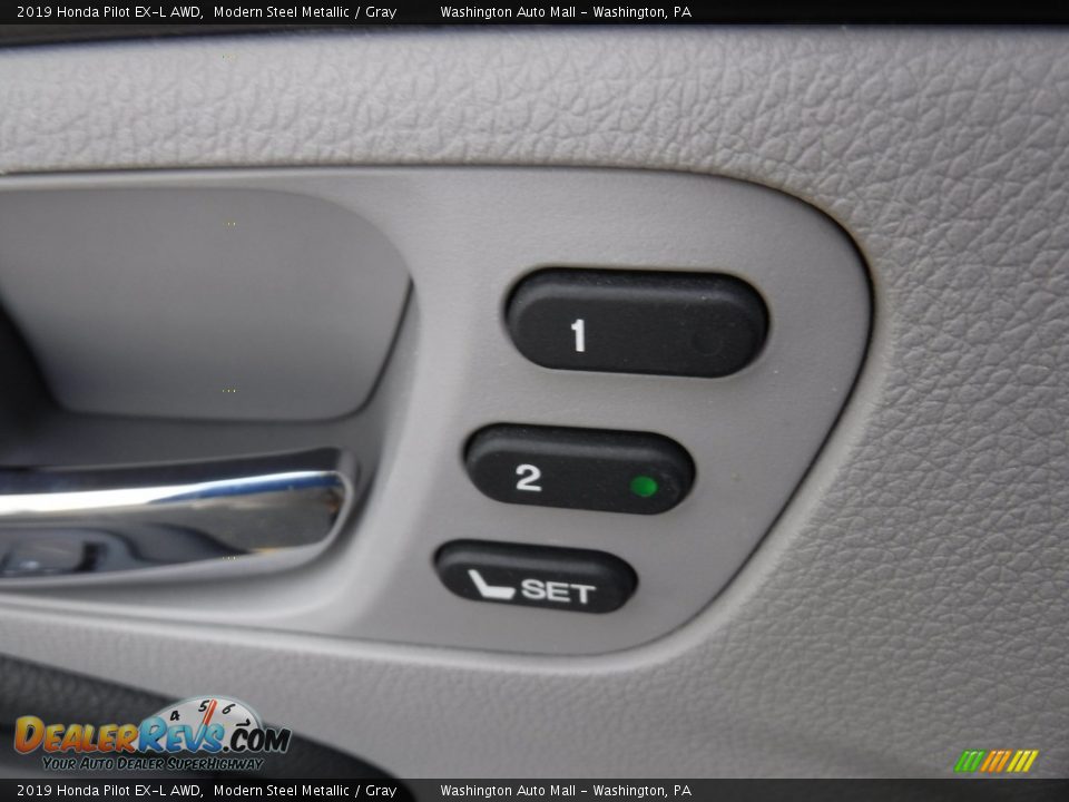 2019 Honda Pilot EX-L AWD Modern Steel Metallic / Gray Photo #12