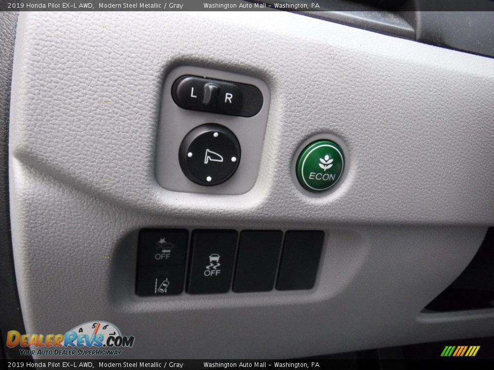 2019 Honda Pilot EX-L AWD Modern Steel Metallic / Gray Photo #14