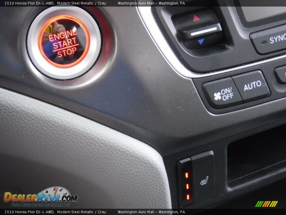 2019 Honda Pilot EX-L AWD Modern Steel Metallic / Gray Photo #21