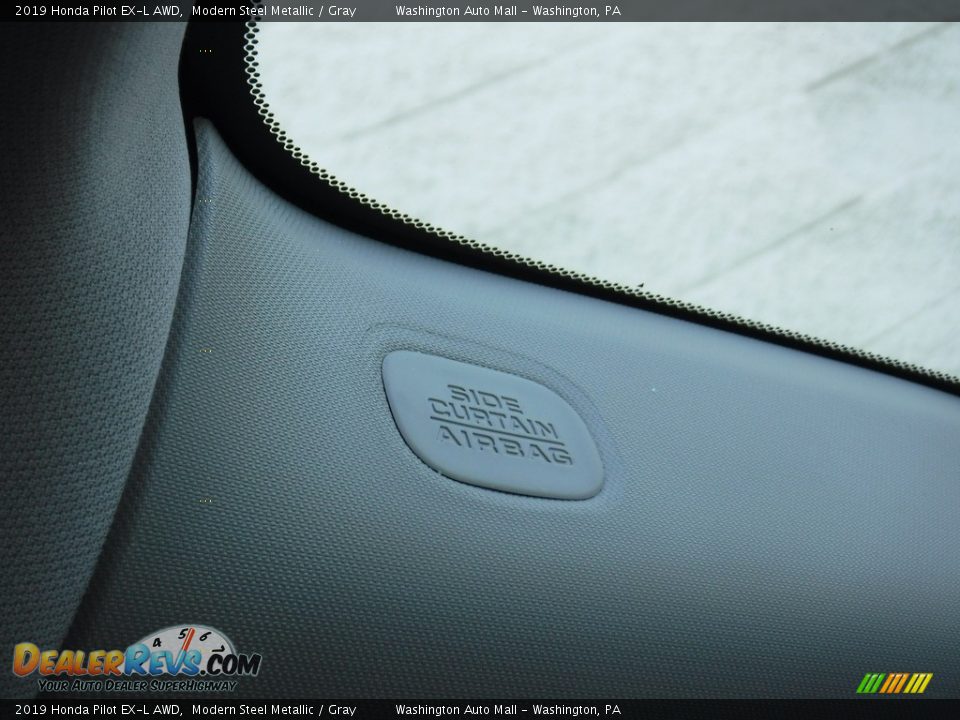 2019 Honda Pilot EX-L AWD Modern Steel Metallic / Gray Photo #23