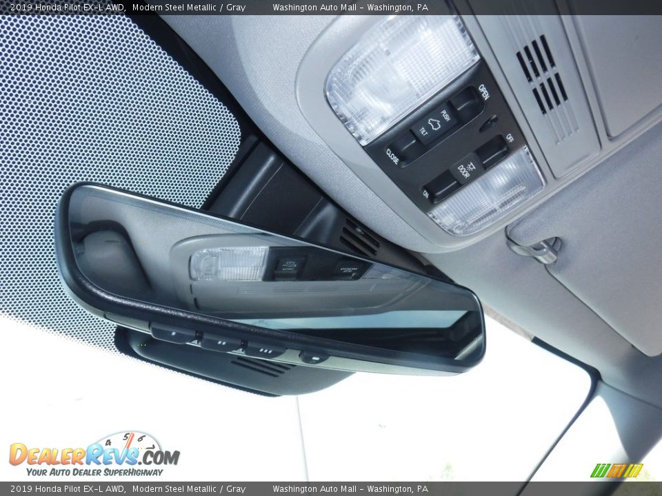 2019 Honda Pilot EX-L AWD Modern Steel Metallic / Gray Photo #24