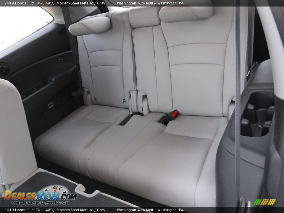 2019 Honda Pilot EX-L AWD Modern Steel Metallic / Gray Photo #27