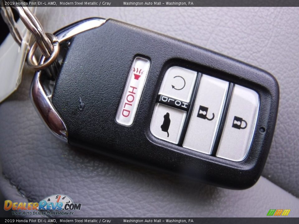 2019 Honda Pilot EX-L AWD Modern Steel Metallic / Gray Photo #31