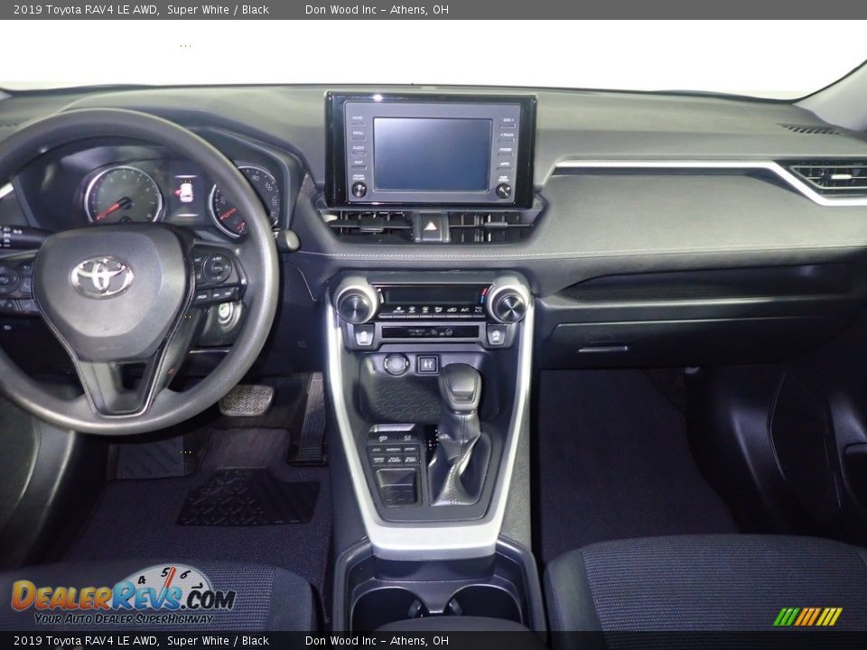 2019 Toyota RAV4 LE AWD Super White / Black Photo #26