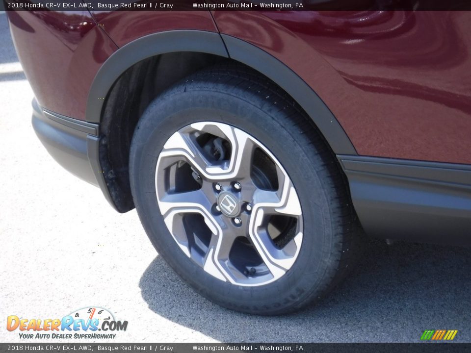 2018 Honda CR-V EX-L AWD Basque Red Pearl II / Gray Photo #3