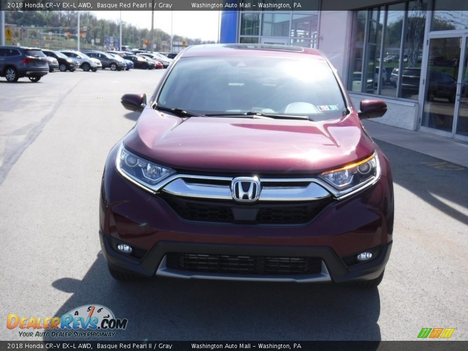 2018 Honda CR-V EX-L AWD Basque Red Pearl II / Gray Photo #5