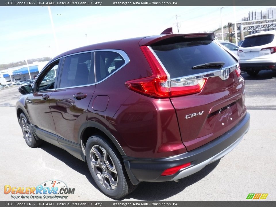 2018 Honda CR-V EX-L AWD Basque Red Pearl II / Gray Photo #8