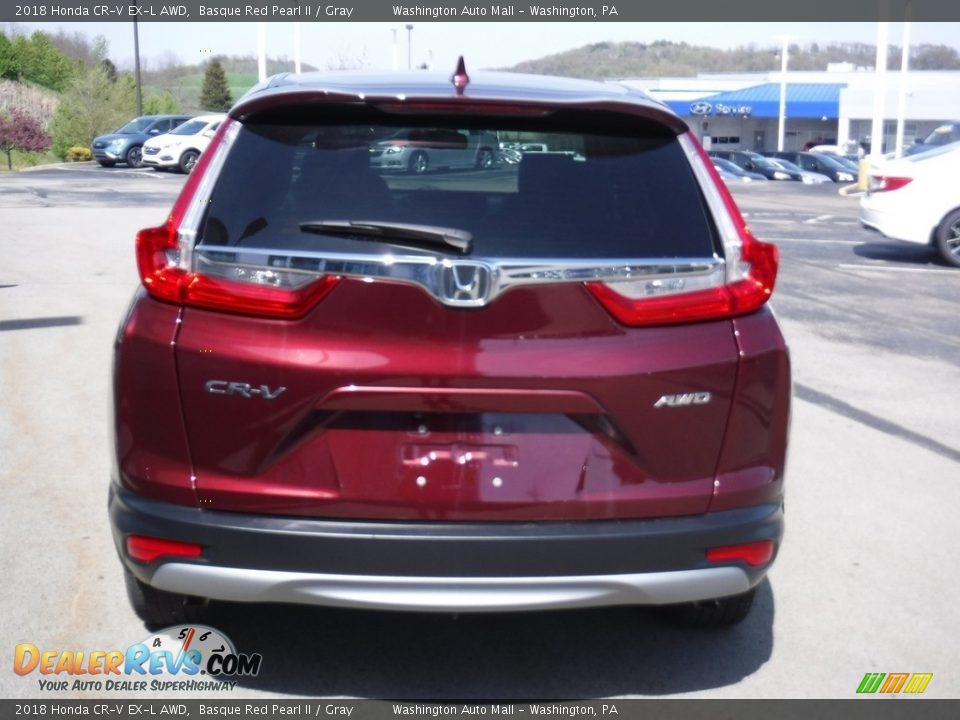 2018 Honda CR-V EX-L AWD Basque Red Pearl II / Gray Photo #9