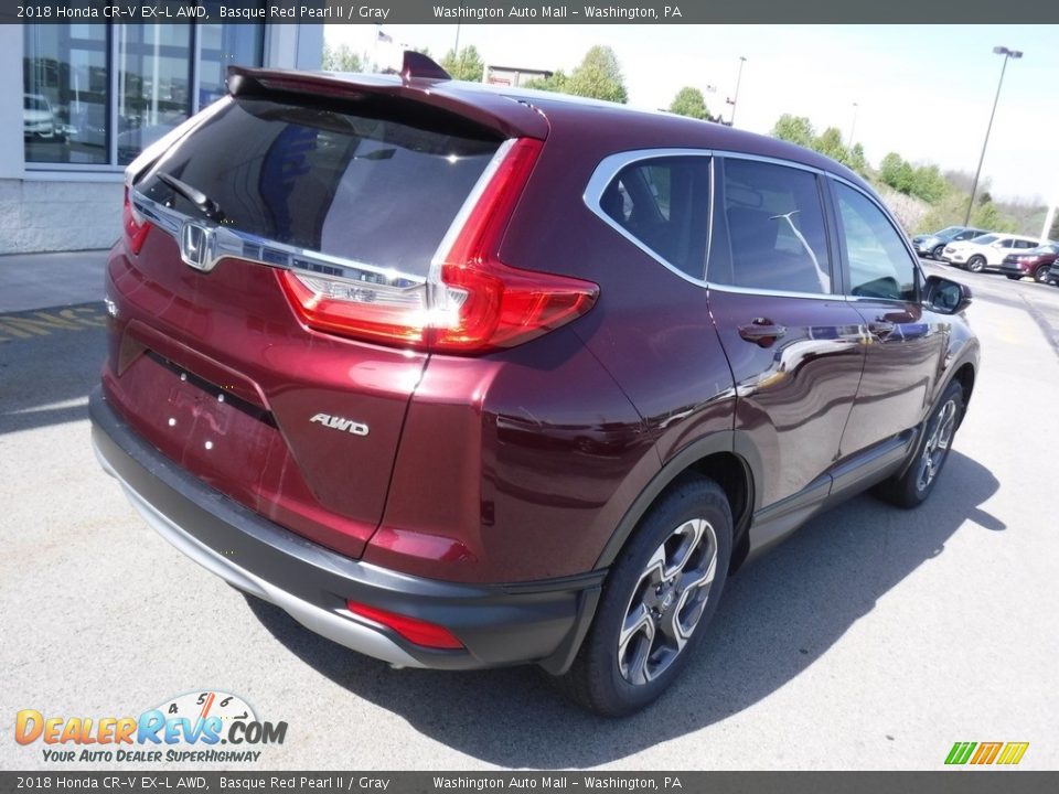 2018 Honda CR-V EX-L AWD Basque Red Pearl II / Gray Photo #10
