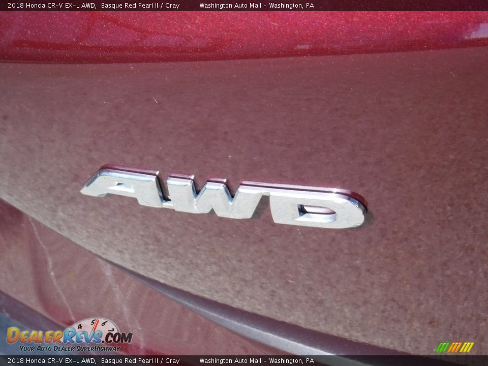 2018 Honda CR-V EX-L AWD Basque Red Pearl II / Gray Photo #11