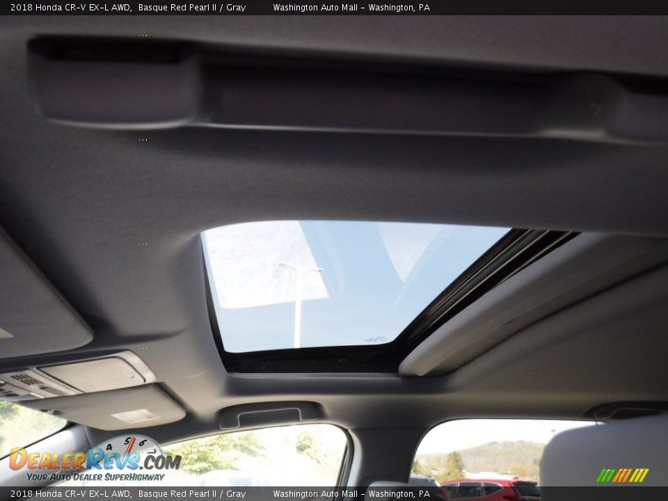 2018 Honda CR-V EX-L AWD Basque Red Pearl II / Gray Photo #12