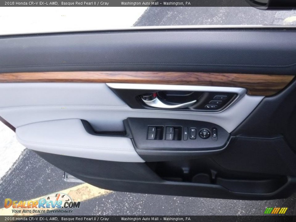 2018 Honda CR-V EX-L AWD Basque Red Pearl II / Gray Photo #13