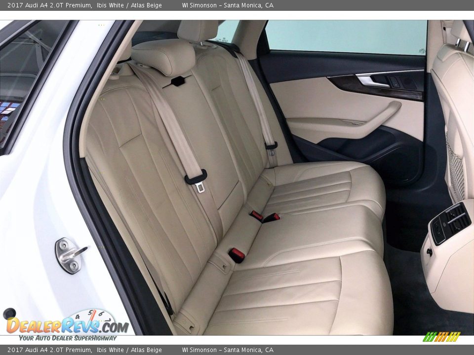 Rear Seat of 2017 Audi A4 2.0T Premium Photo #19