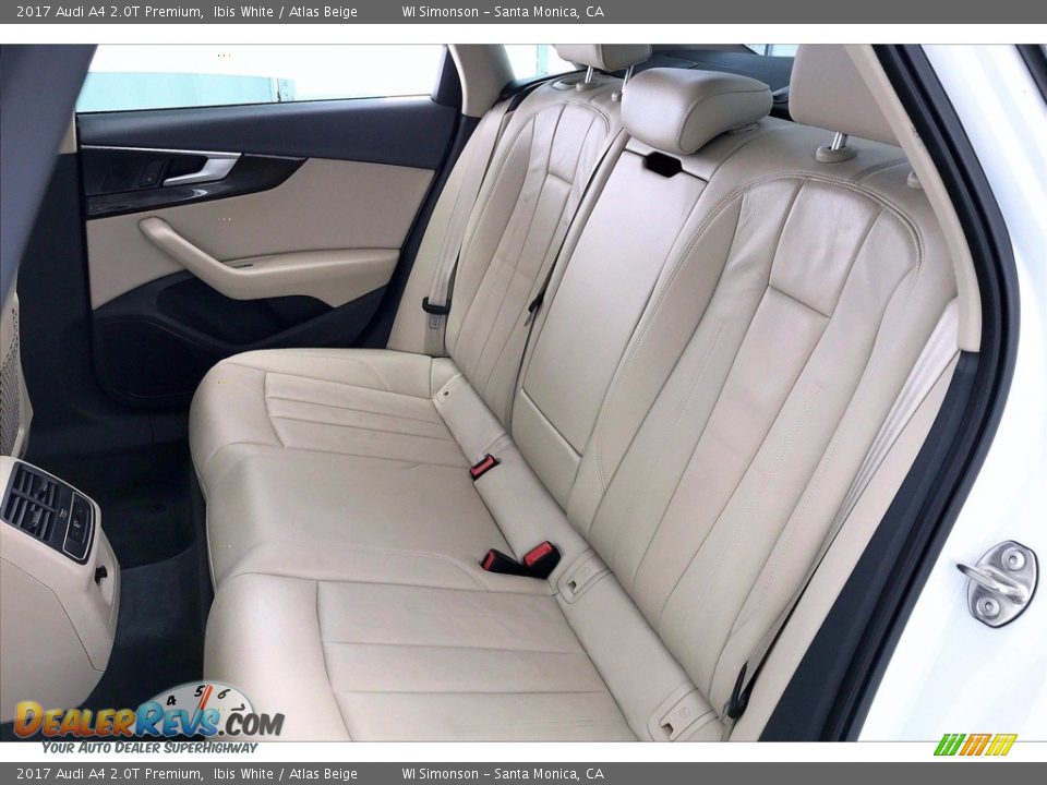 Rear Seat of 2017 Audi A4 2.0T Premium Photo #20