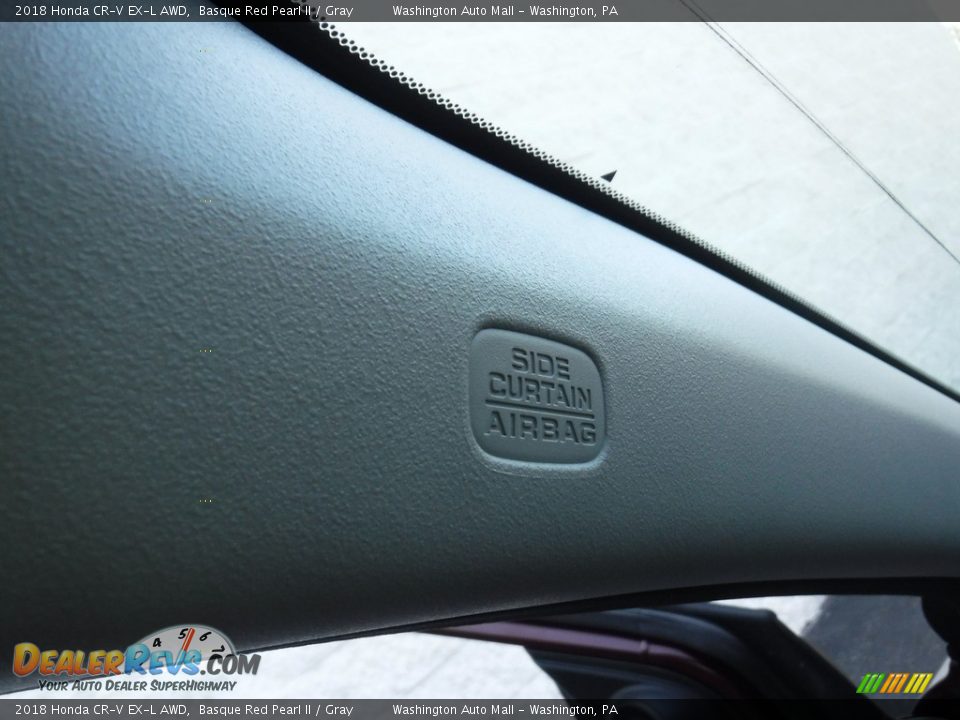 2018 Honda CR-V EX-L AWD Basque Red Pearl II / Gray Photo #26