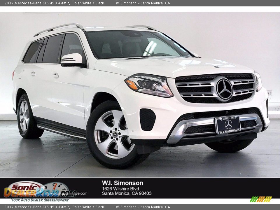 2017 Mercedes-Benz GLS 450 4Matic Polar White / Black Photo #1