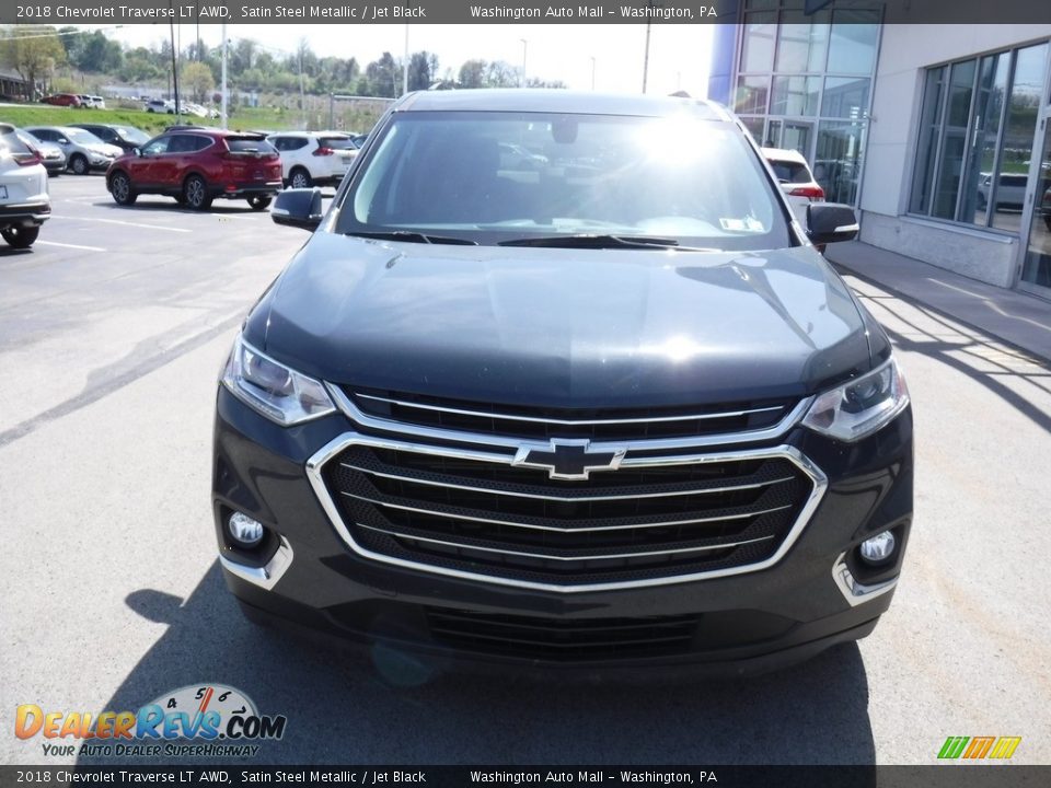 2018 Chevrolet Traverse LT AWD Satin Steel Metallic / Jet Black Photo #4