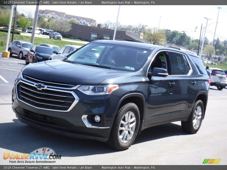 2018 Chevrolet Traverse LT AWD Satin Steel Metallic / Jet Black Photo #5