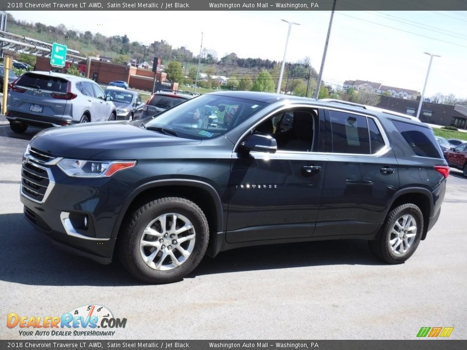 2018 Chevrolet Traverse LT AWD Satin Steel Metallic / Jet Black Photo #6