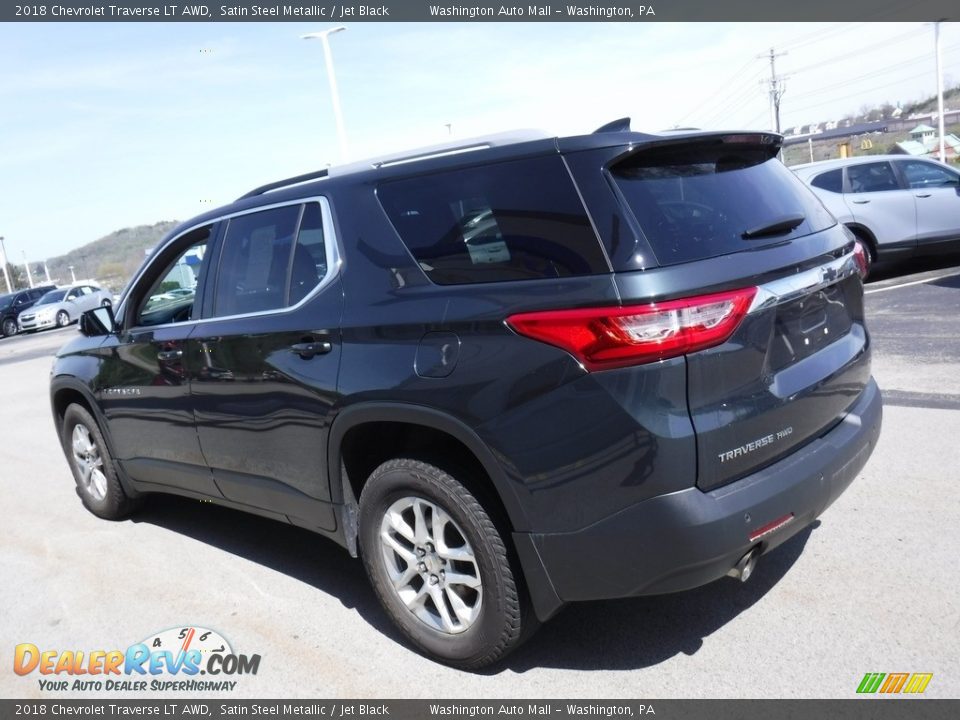 2018 Chevrolet Traverse LT AWD Satin Steel Metallic / Jet Black Photo #7