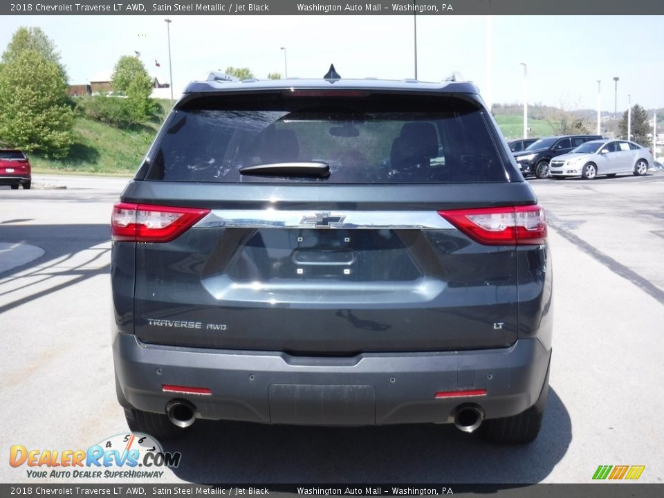 2018 Chevrolet Traverse LT AWD Satin Steel Metallic / Jet Black Photo #8