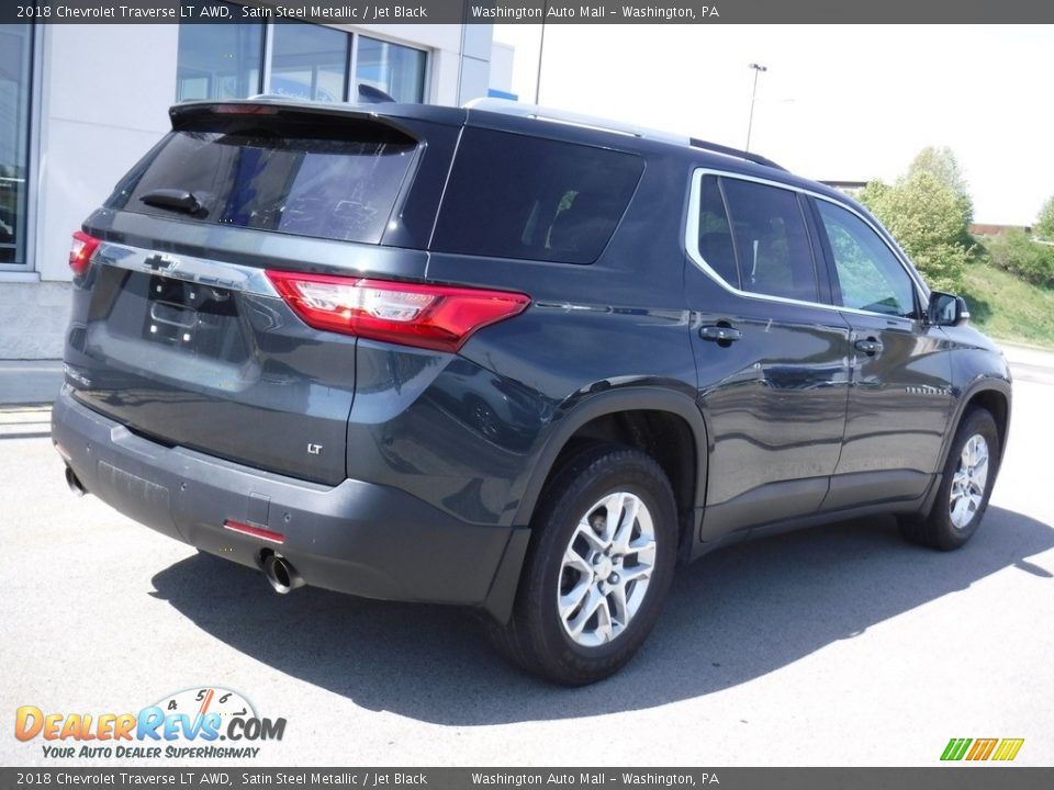 2018 Chevrolet Traverse LT AWD Satin Steel Metallic / Jet Black Photo #9