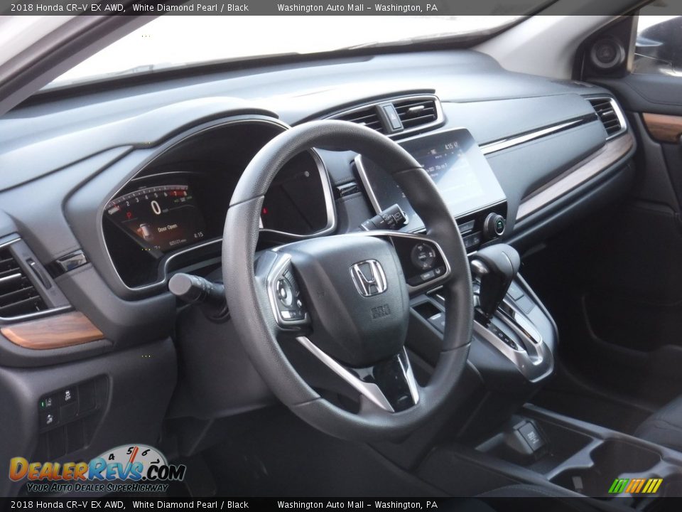 2018 Honda CR-V EX AWD White Diamond Pearl / Black Photo #12