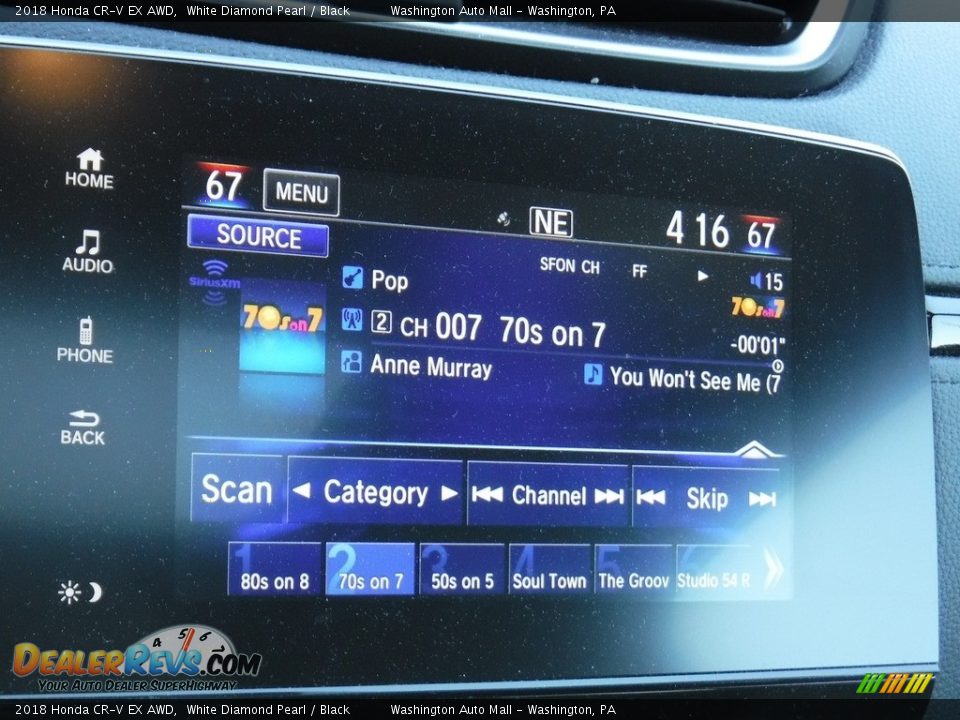 2018 Honda CR-V EX AWD White Diamond Pearl / Black Photo #17