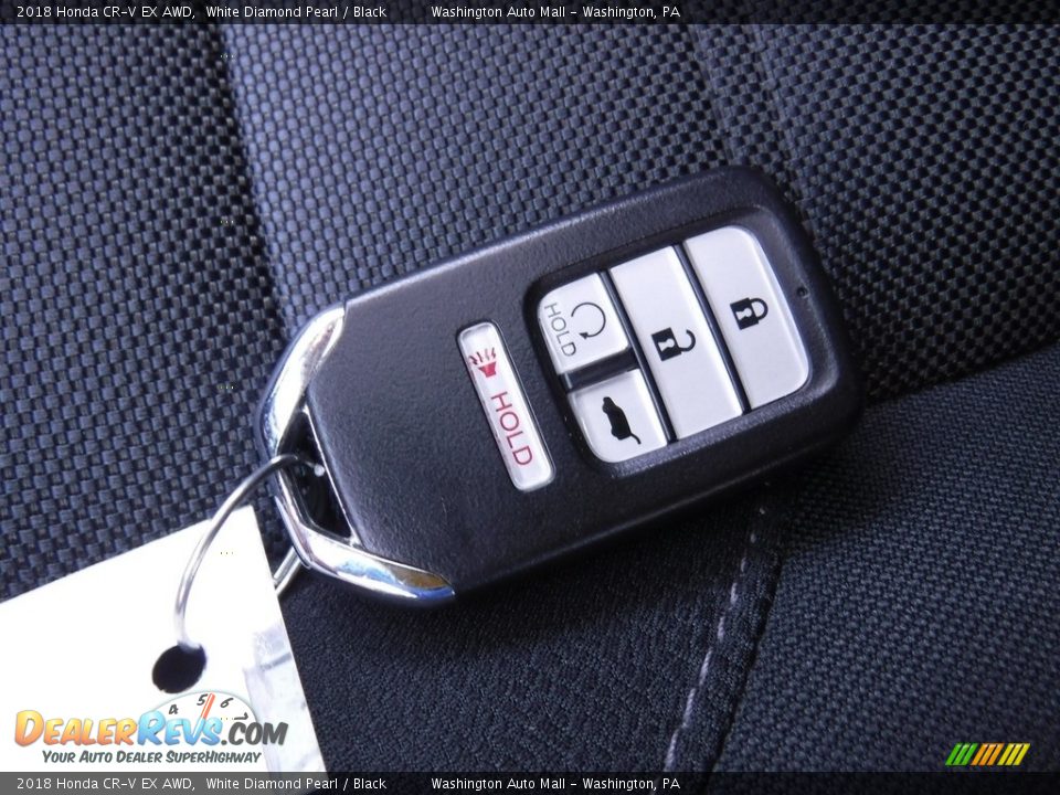 2018 Honda CR-V EX AWD White Diamond Pearl / Black Photo #24