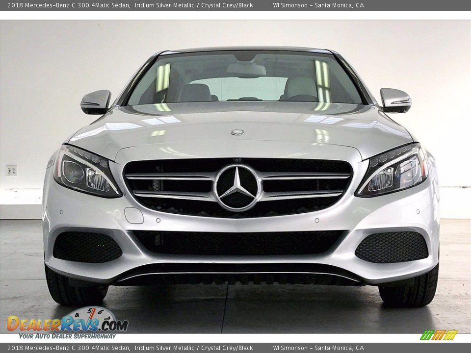 2018 Mercedes-Benz C 300 4Matic Sedan Iridium Silver Metallic / Crystal Grey/Black Photo #2