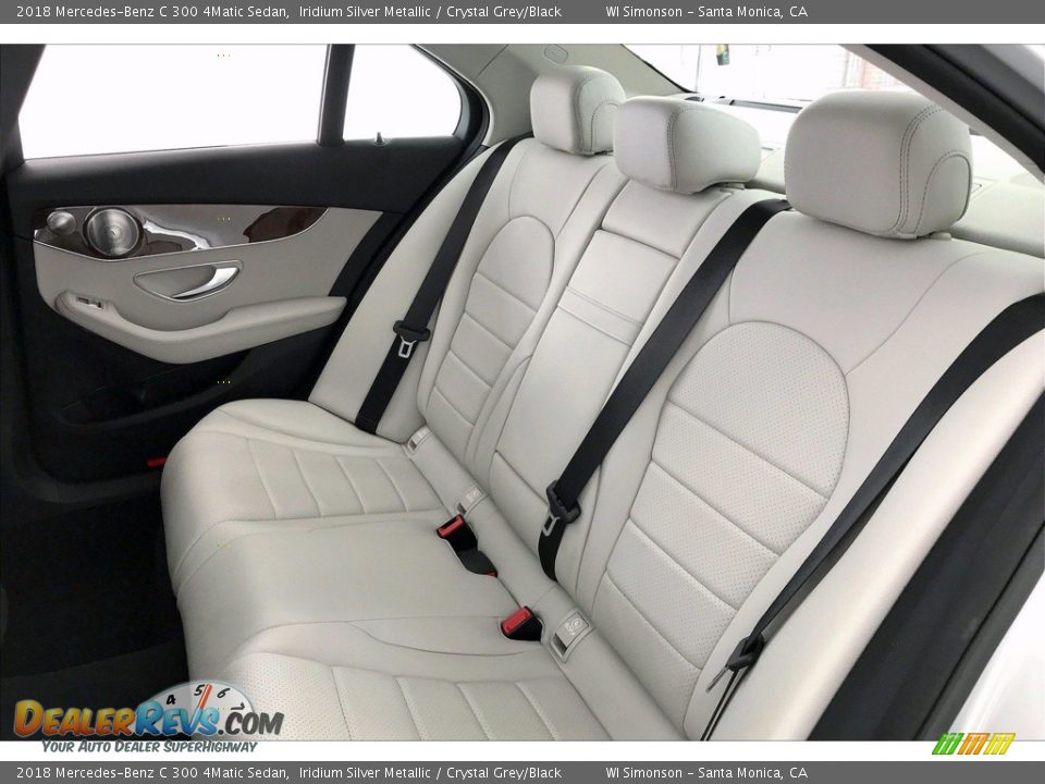 Rear Seat of 2018 Mercedes-Benz C 300 4Matic Sedan Photo #20