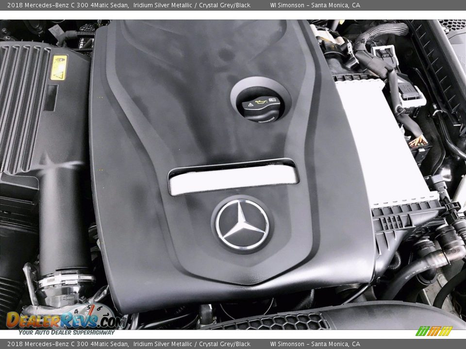 2018 Mercedes-Benz C 300 4Matic Sedan Iridium Silver Metallic / Crystal Grey/Black Photo #32