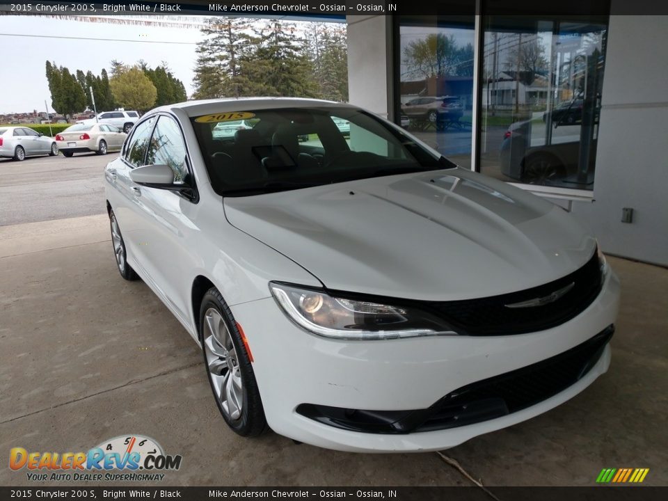 2015 Chrysler 200 S Bright White / Black Photo #2