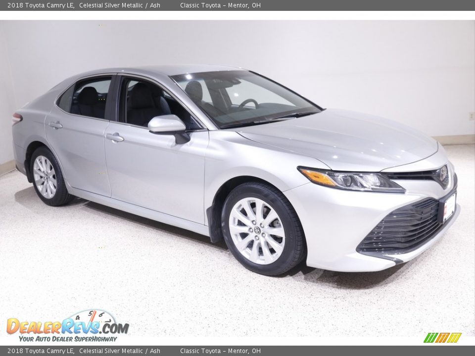 2018 Toyota Camry LE Celestial Silver Metallic / Ash Photo #1