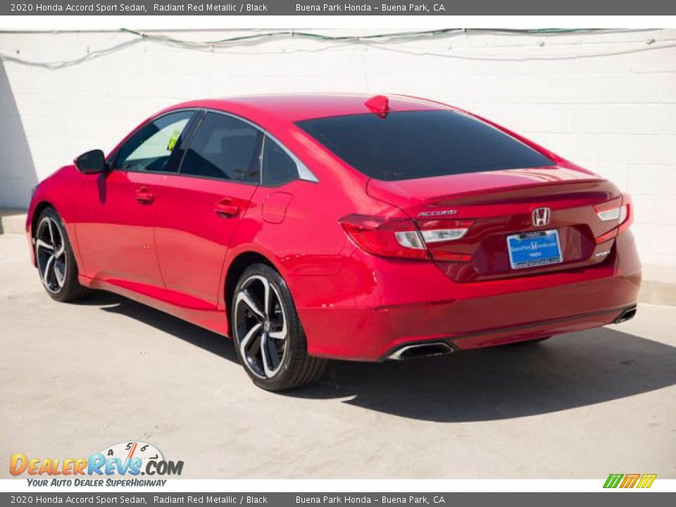 2020 Honda Accord Sport Sedan Radiant Red Metallic / Black Photo #2