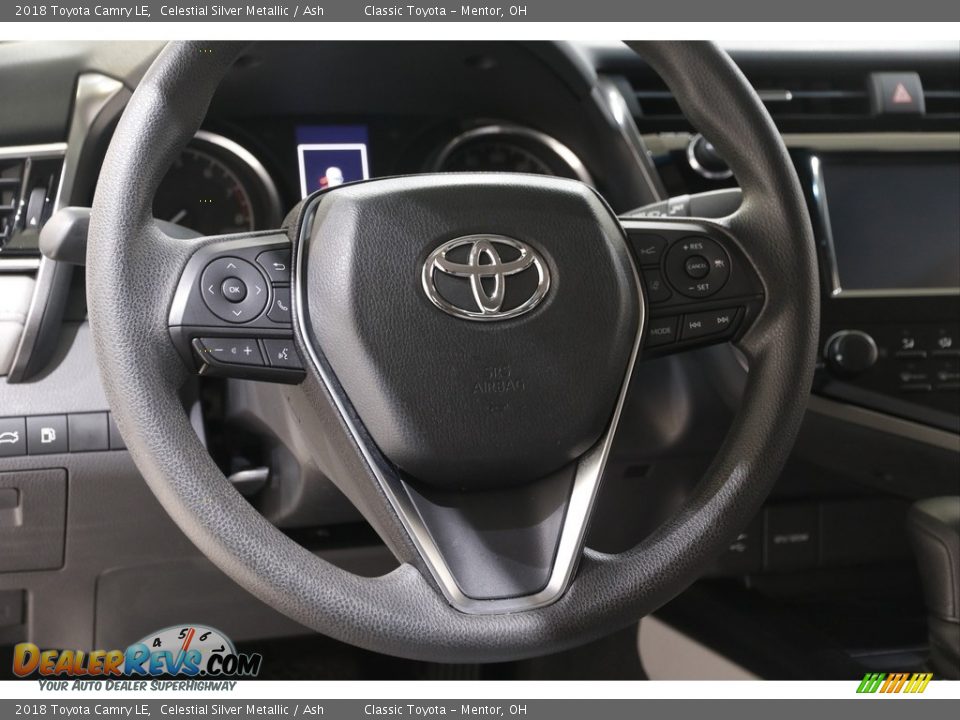 2018 Toyota Camry LE Celestial Silver Metallic / Ash Photo #7