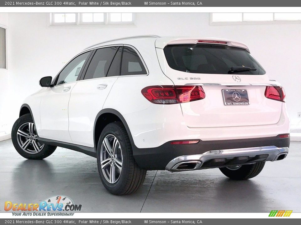 2021 Mercedes-Benz GLC 300 4Matic Polar White / Silk Beige/Black Photo #2