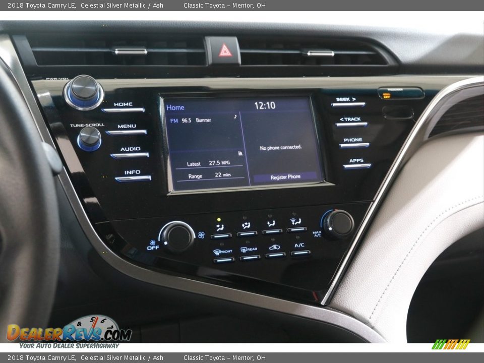 2018 Toyota Camry LE Celestial Silver Metallic / Ash Photo #9