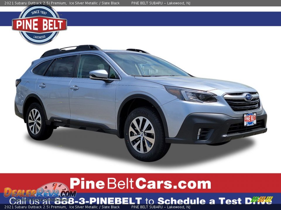 2021 Subaru Outback 2.5i Premium Ice Silver Metallic / Slate Black Photo #1