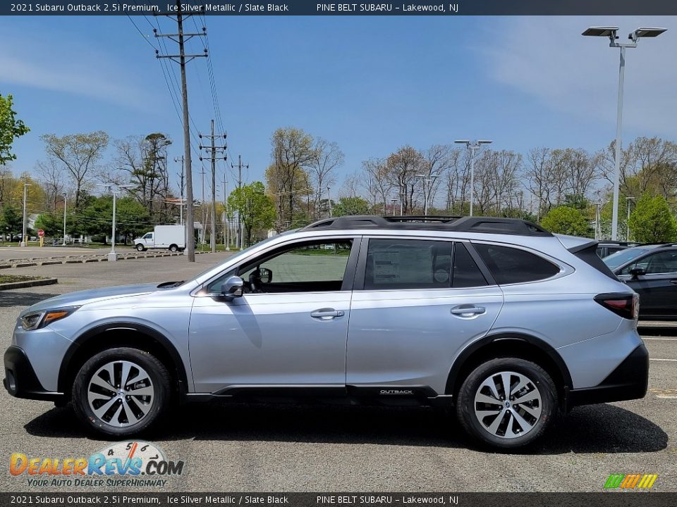 2021 Subaru Outback 2.5i Premium Ice Silver Metallic / Slate Black Photo #4