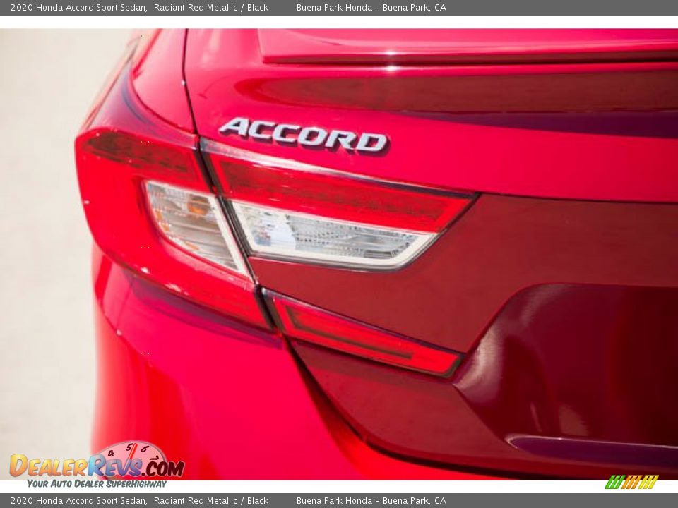 2020 Honda Accord Sport Sedan Radiant Red Metallic / Black Photo #10