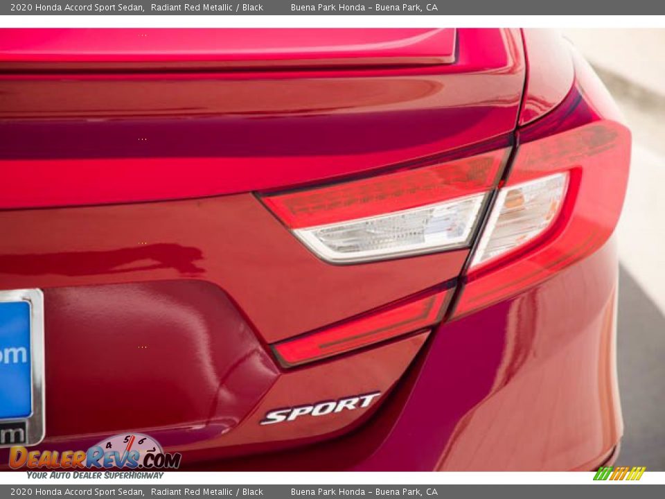 2020 Honda Accord Sport Sedan Radiant Red Metallic / Black Photo #11