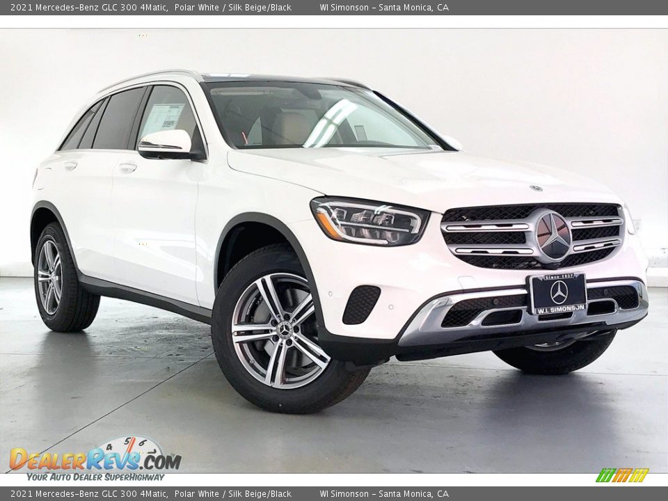 2021 Mercedes-Benz GLC 300 4Matic Polar White / Silk Beige/Black Photo #12