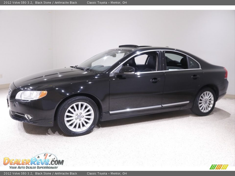 2012 Volvo S80 3.2 Black Stone / Anthracite Black Photo #3