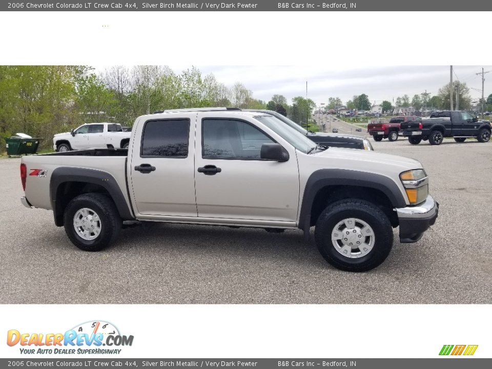 2006 Chevrolet Colorado LT Crew Cab 4x4 Silver Birch Metallic / Very Dark Pewter Photo #2